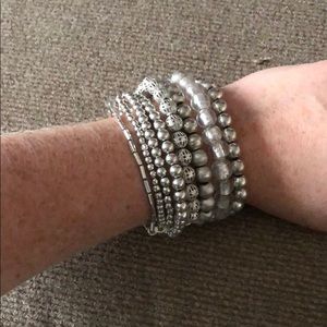 Silver bracelet, hardly ever worn!